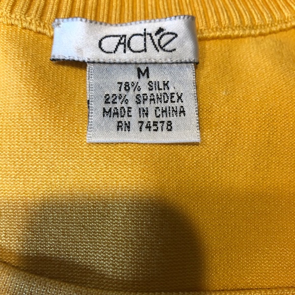 Cache Women’s SET:  Skirt and Top, Top Yellow & Floral Skirt Size 8M - Picture 2 of 5